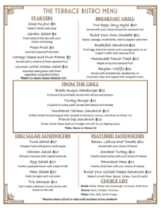 Terrace Bistro Monday Saturday Lunch 10.1.26 1